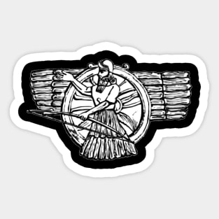 Ashur, Assur, modern Qalʿat Sharqāṭ, ancient religious capital and god of Assyria, located on the west bank of the Tigris River in northern Iraq Sticker